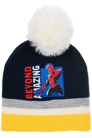 SPIDERMAN Bommelmütze Kinder Jungen Strickmützte Winter-Bommel-Mütze - Verkäufer: Yuhu Trading GmbH