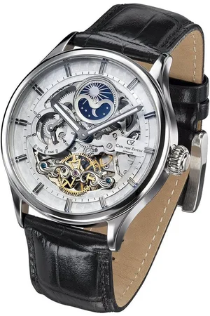 CARL VON ZEYTEN Automatikuhr CVZ0008WHS Neustadt Automatik Dual Time 46mm 3ATM CVZ0008WHS Neustadt Automatik Dual Time 46mm 3ATM - Verkäufer: Timeshop24