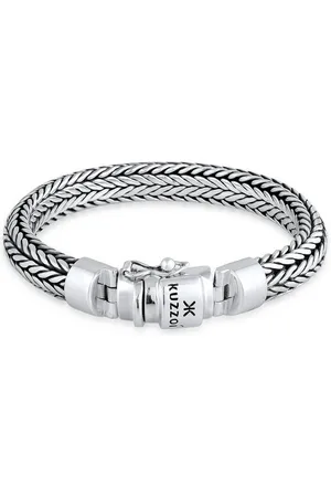 Kuzzoi Silberarmband Herren Kastenverschluss Zopfglieder 925er Silber, Twisted - Verkäufer: JULIE & GRACE GmbH