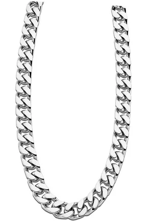 Lotus Edelstahlkette Halskette silber (Halsketten, Halskette), Halsketten für Herren Edelstahl (Stainless Steel) - Verkäufer: Fit4Style Silberschmuck - IMPPAC