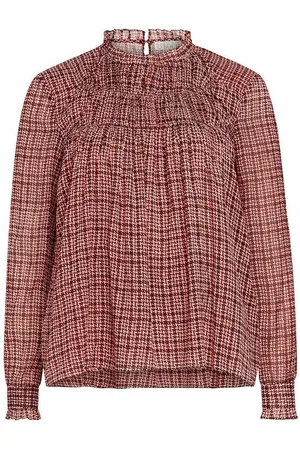 BRIGITTE VON BOCH Langarmbluse Tierny Bluse print terracotta - Verkäufer:
