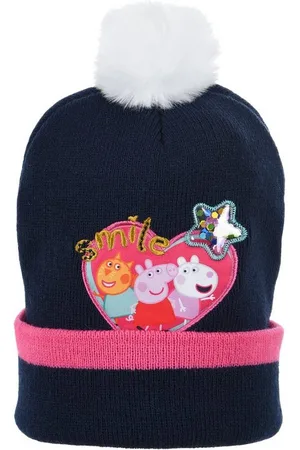 Peppa Pig Bommelmütze Peppa Wutz Kinder Mädchen Winter-Mütze Bommelmütze - Verkäufer: Yuhu Trading GmbH