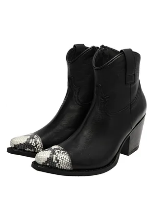 Sendra 17329 Negro Blanco Damen Stiefelette Stiefelette - Verkäufer: Boots & Fashion