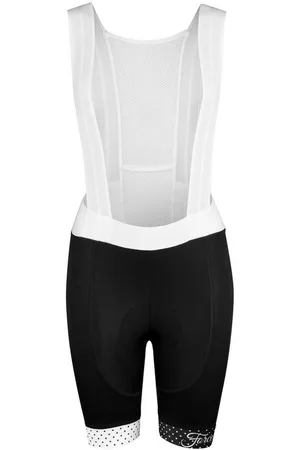 Force Fahrradhose Trägershorts F POINTS LADY weiss-schwarz - Verkäufer: wospbike