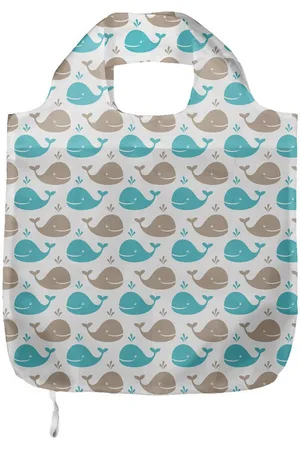 Abakuhaus Tragetasche Praktische Einkaufstaschen Umweltfreundliche Wiederverwendbare, Wal Smiling Fish in Ocean - Verkäufer: Color-D Textile GmbH