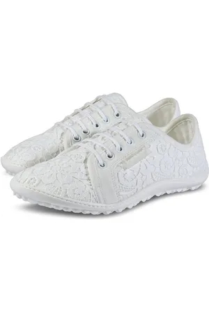 leguano Amalfi bianco - Barfußschuh mit aufwändigem Blumen Stickmuster Barfußschuh - Verkäufer: Global Trampa