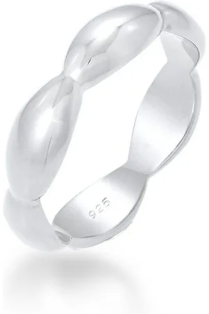 Elli Fingerring Oval Unendlich Trend 925 Silber, Kugel - Verkäufer: JULIE & GRACE GmbH
