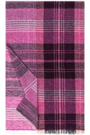 ROECKL Halstuch Rockel Glencheck Damenschal 55x180cm Multi Fuchsia, (nein) - Verkäufer: veteranicar