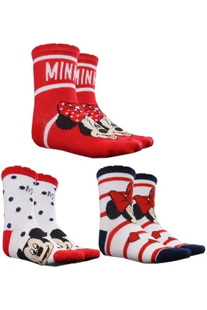 Disney Freizeitsocken Minnie Maus Mädchen Kinder Socken 3er Pack Gr. 23 bis 38 - Verkäufer: WS-Trend