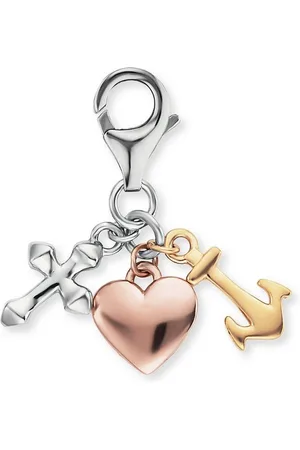 Engelsrufer Charm-Einhänger GLAUBE, LIEBE UND HOFFNUNG TRICOLOR, ERC-FLH-TRICO
