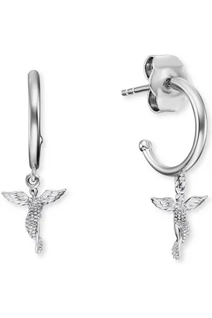 Engelsrufer Paar Creolen Engel, ERE-LILANGEL-G-CR, ERE-LILANGEL-R-CR, Made in Germany