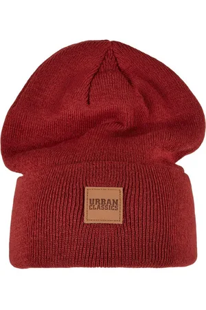 Urban classics Beanie Unisex Synthetic Leatherpatch Long Beanie (1-St)