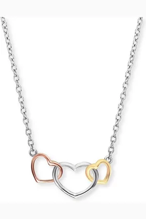 Engelsrufer Kette mit Anhänger 3 HERZEN TRICOLOR, ERN-WITHLOVE-03