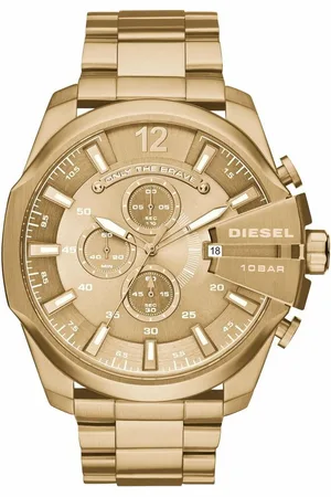 Diesel Chronograph MEGA CHIEF DZ4360, Quarzuhr, Armbanduhr, Herrenuhr, Stoppfunktion, Edelstahlarmband