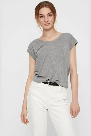 Pieces® T-Shirt PC BILLO mit Glitzerstreifen