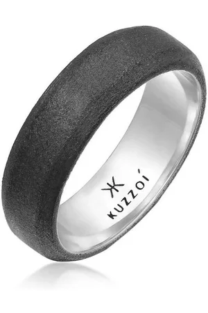 Kuzzoi Silberring Herren Bandring Basic 925 Silber