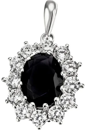 Firetti Kettenanhänger Schmuck Geschenk Silber 925 Halsschmuck Anhänger Lady D Royal, mit Glasstein, Zirkonia (synth)