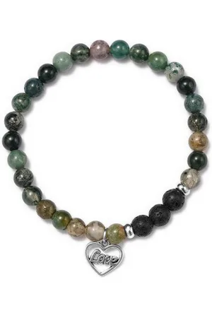 Firetti Armband Schmuck Geschenk Armschmuck Armkette Edelstein Farbstein Achat, Made in Germany - mit Achat