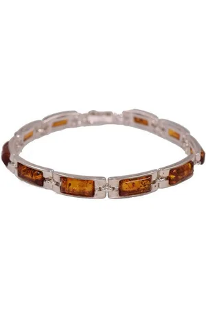 Firetti Armband Schmuck Geschenk Silber 925 Armschmuck Armkette Bernstein, Made in Germany - mit Bernstein