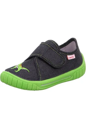 Superfit BILL WMS: mittel Hausschuh Kindergartenschuh mit Klettverschluss, Größenschablone zum Download