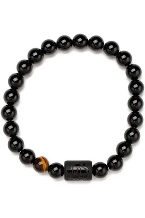 Firetti Armband Schmuck Geschenk Armschmuck Armkette Edelstein Sternzeichen, Made in Germany - mit Onyx und Geburtsstein