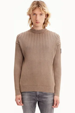 Calvin Klein Strickpullover mit Calvin Klein Logo-Badge am Ärmel