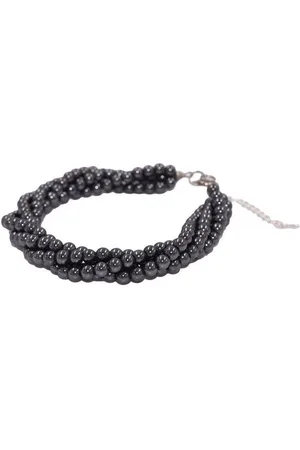 Firetti Armband Schmuck Geschenk Armschmuck Armkette Edelstein Farbstein Hämatit, Made in Germany - mit Hämatit