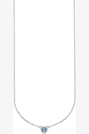 Daniel Hechter Kette mit Anhänger Schmuck Geschenk Silber 925 Halsschmuck Halskette Ankerkette Solitär, mit Zirkonia (synth)