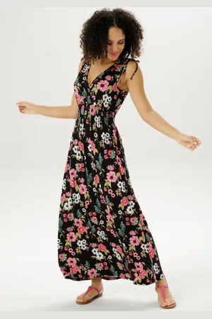 Aniston Sommerkleid mit Trägern zum Raffen