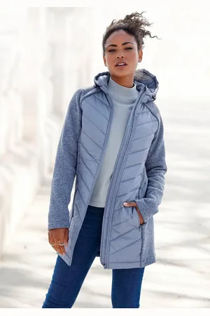 vivance collection Steppjacke mit Strickfleece-Ärmeln