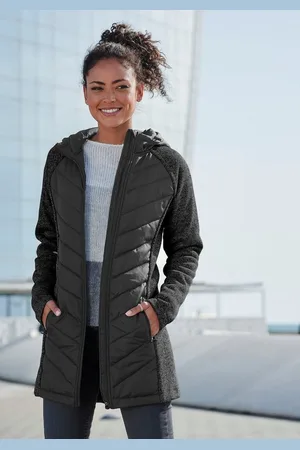 vivance collection Steppjacke mit Strickfleece-Ärmeln