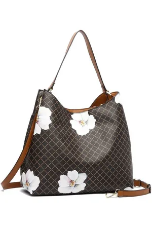 Alessandro Schultertasche Flower, aus elegantem Softmaterial