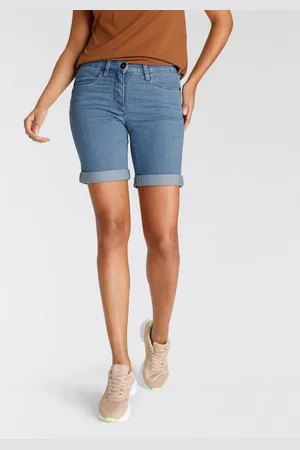 ARIZONA Jeansbermudas weite Passform, kurze Beinform, hohe Leibhöhe