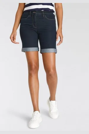 ARIZONA Jeansbermudas weite Passform, kurze Beinform, hohe Leibhöhe