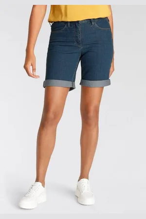 ARIZONA Jeansbermudas weite Passform, kurze Beinform, hohe Leibhöhe