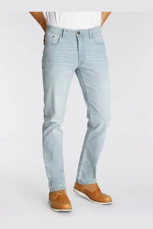 AJC Straight-Jeans gerade geschnitten, Used-Look-Waschung, niedrige Leibhöhe