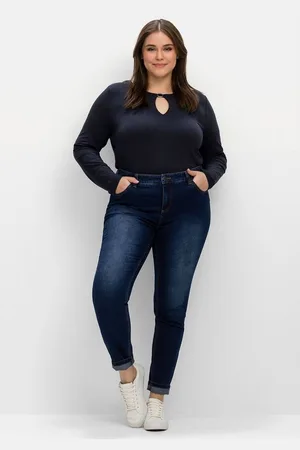 Sheego Stretch-Jeans Große Größen für sehr schmale Beine und mehr Bauch