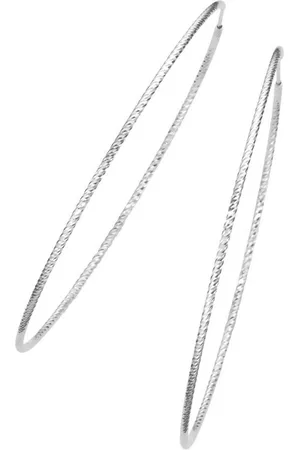 Giorgio Martello Paar Creolen diamantiert, Silber 925/