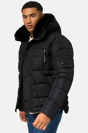 Stone Harbour Steppjacke Witas gesteppte Herren Winterjacke mit abnehmbarer Kapuze