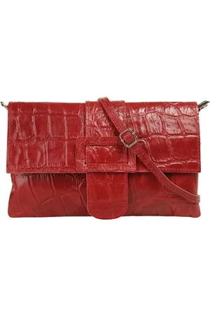 Cluty Abendtasche, echt Leder, Made in Italy