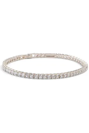 Amoonic Armband Damen Tennisarmband Match aus 925er Silber oder hochwertig vergoldet (inkl. Schmucktäschchen), Tennisarmband, Silber, Gold oder Rosegold vergoldet mit Zirkoniasteinen Geschenk - Verkäufer:
