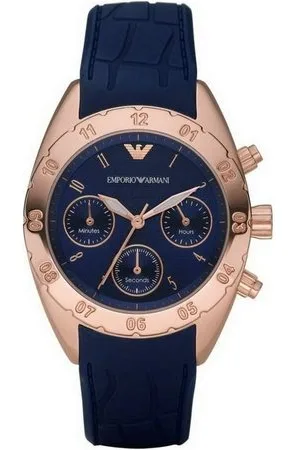 Emporio Armani Quarzuhr Armani Damenuhr AR5939 Ø 35 mm Armbanduhr Silikon - Verkäufer: woolloom