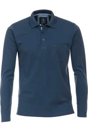 Redmond Poloshirt "Wash & Wear" XXL Langarm-Poloshirt denimblau - Verkäufer: bigtex