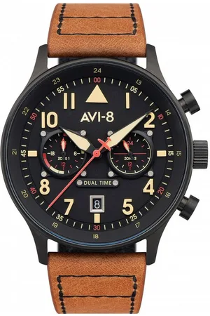 Avi-8 Quarzuhr AV-4088-03 Carey Dual Time 44mm 5ATM - Verkäufer: Timeshop24