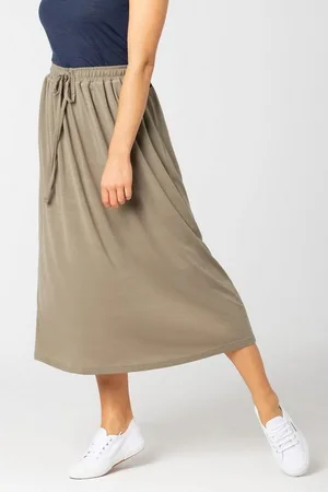 Supernatural Maxirock Merino Rock W LONG SKIRT bequemer Merino-Materialmix - Verkäufer: