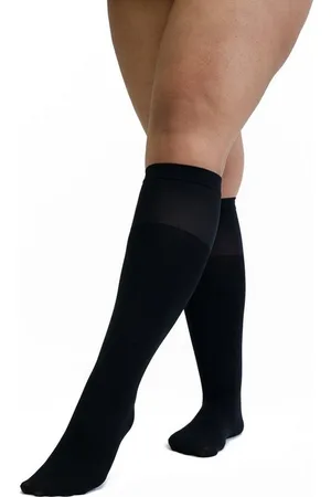 Disee Kniestrümpfe Fknie 60d Curves black onesize Damen 60 DEN Feinkniestrumpf semi blickdicht 2er Pack - Verkäufer: trustedsocks