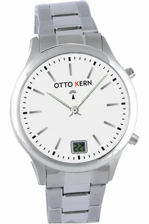 Otto Kern Funkuhr Design Funkarmbanduhr, Edelstahlarmband Datumsanzeige - Verkäufer: mywatch24de