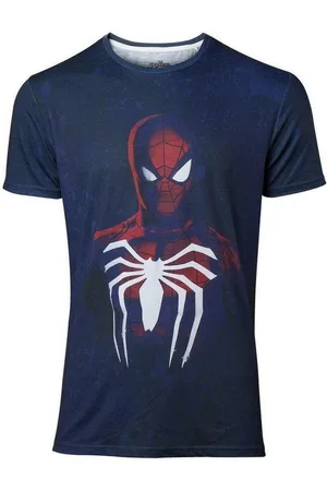 SPIDERMAN Print-Shirt T-Shirt Acid Wash Dunkelblau S M L XL XXL - Verkäufer: coole-fun-t-shirts
