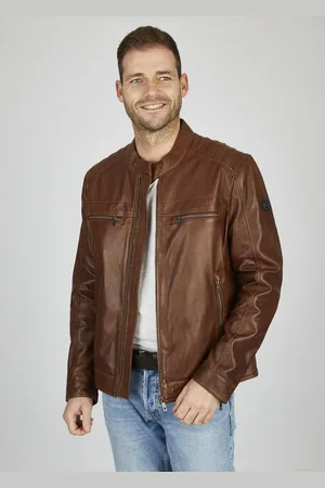 Bugatti Lederjacke BUAMADEO (1-St) mit Stehkragen und Druckknopfriegel - Verkäufer: GUTEMARKEN