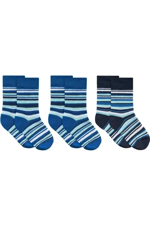Normani Basicsocken 3 Paar Kinder-Ringel-Thermosocken (Set, 3 Paar) weiche Frotteefütterung - Verkäufer: